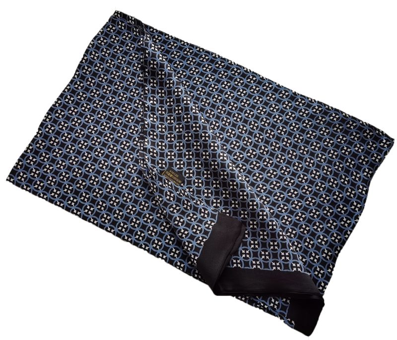 Men's 100% Mulberry Silk Scarf Double Layer Long Neckerchief Office Business Cravat Blue Black Red - Image 7