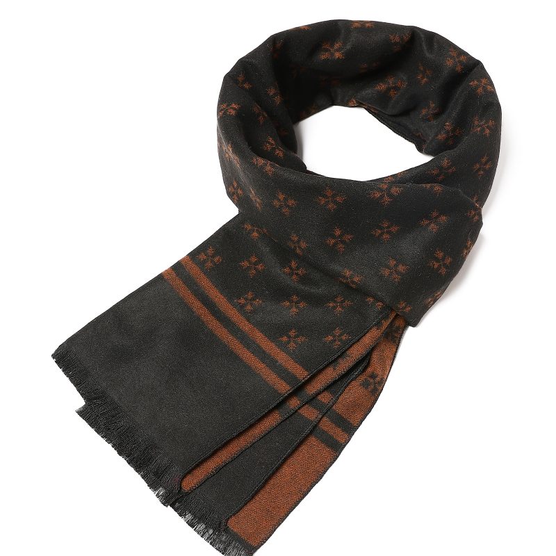 180*35cm new Luxury Brand Silk Fashion Quality Scarves Man Autumn Winter Warm Cashmere Business Wraps Foulard Collar muffler - Image 7