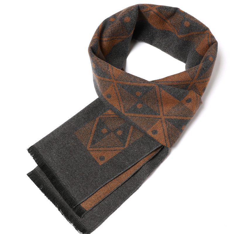 180*35cm new Luxury Brand Silk Fashion Quality Scarves Man Autumn Winter Warm Cashmere Business Wraps Foulard Collar muffler - Image 26