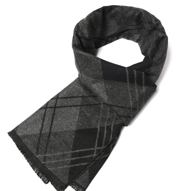 180*35cm new Luxury Brand Silk Fashion Quality Scarves Man Autumn Winter Warm Cashmere Business Wraps Foulard Collar muffler - Image 39