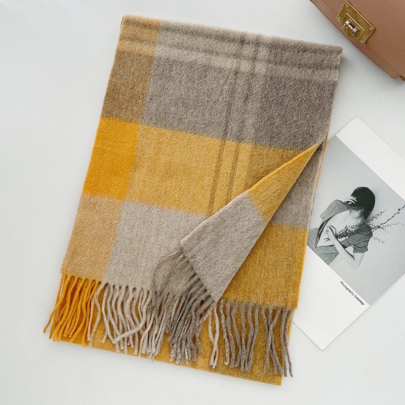 100% Wool Scarf for Women Men British Style Tartan Plaid Cashmere Scarves With Tassel Female Winter Warm Neck Scarf Shawl 2024 - Image 16