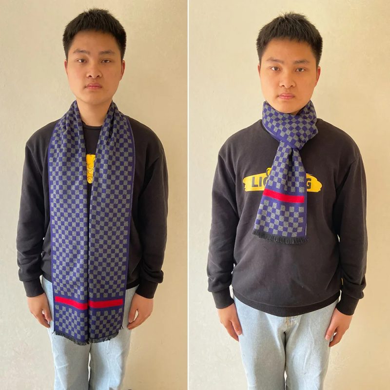 2024 Luxury Men Pashmina Scarf for Men Winter Wool Neckwarmer Scarves Male Winter Plaid Cashmere Neck Scarfs - Image 8