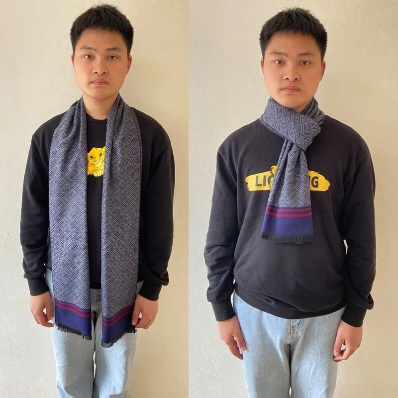 2024 Luxury Men Pashmina Scarf for Men Winter Wool Neckwarmer Scarves Male Winter Plaid Cashmere Neck Scarfs - Image 11
