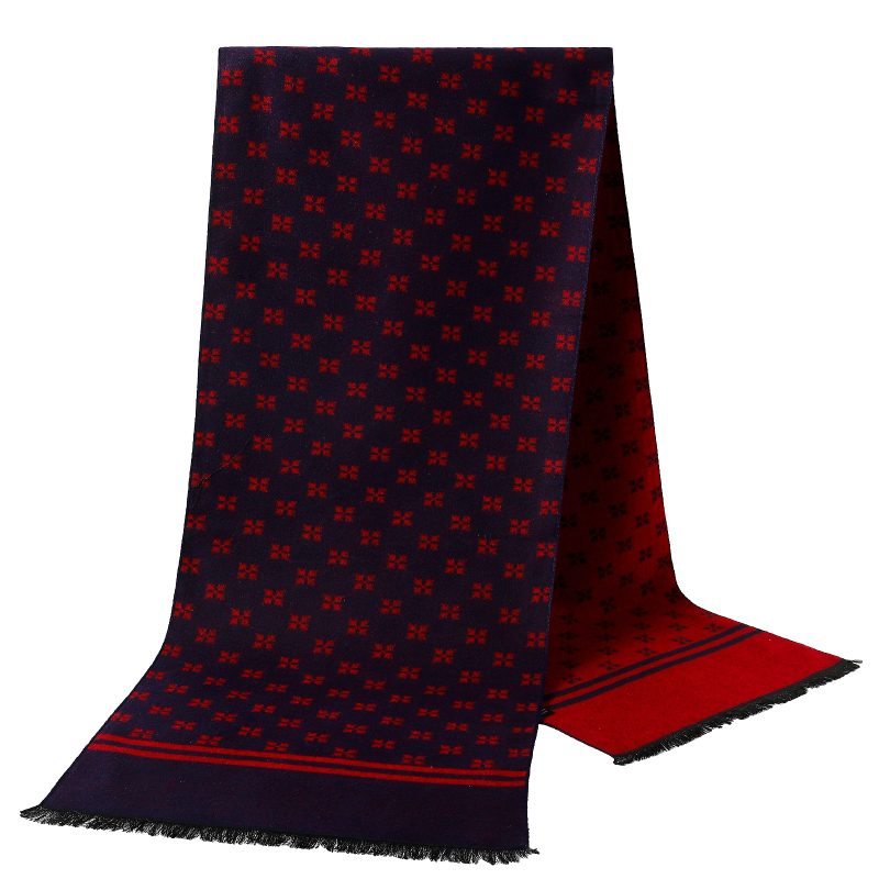 Classic Plaid Men Scarves Winter Pashmina Thick Warm Scarf Autumn Fashion Cashmere Long Scarf Men's Business Wraps Shawls