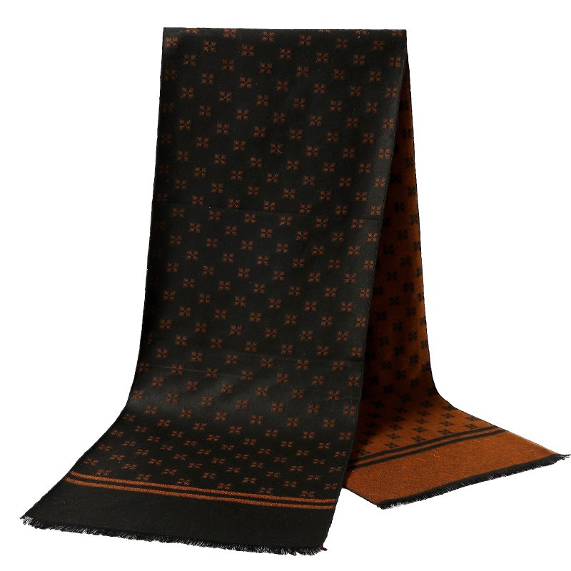 Classic Plaid Men Scarves Winter Pashmina Thick Warm Scarf Autumn Fashion Cashmere Long Scarf Men's Business Wraps Shawls - Image 2