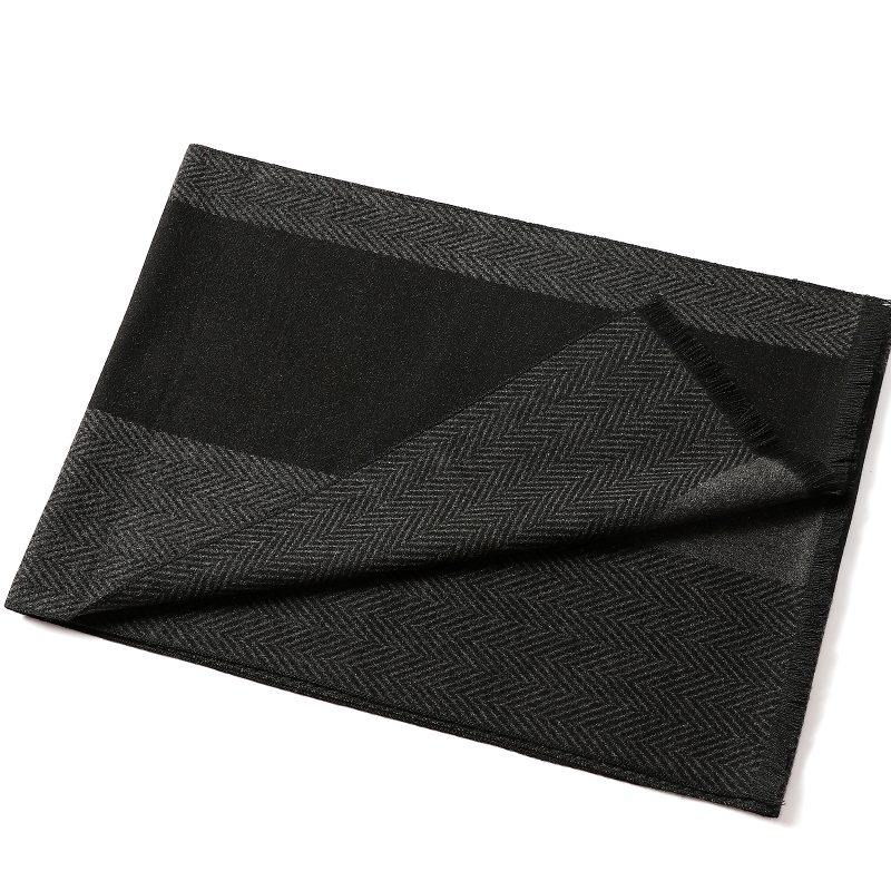 Classic Plaid Men Scarves Winter Pashmina Thick Warm Scarf Autumn Fashion Cashmere Long Scarf Men's Business Wraps Shawls - Image 5