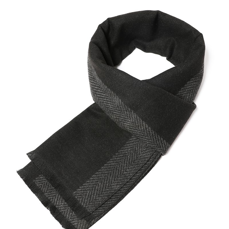 Classic Plaid Men Scarves Winter Pashmina Thick Warm Scarf Autumn Fashion Cashmere Long Scarf Men's Business Wraps Shawls - Image 6