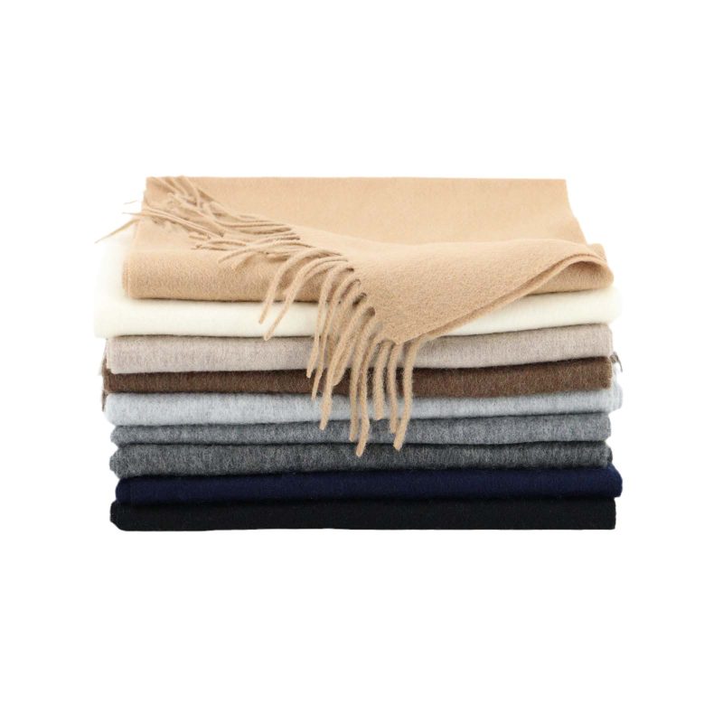 High Quality 100% Wool Scarf Autumn Winter Men Women Solid Versatile Classic Business Popular Scarves Soft Thick Muffler Male - Image 6