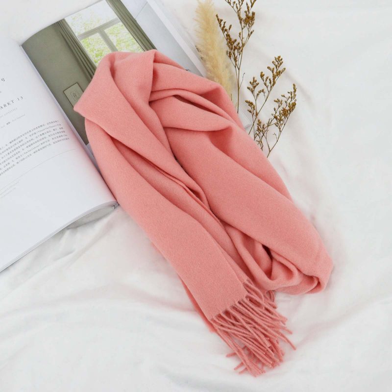 High Quality 100% Wool Scarf Autumn Winter Men Women Solid Versatile Classic Business Popular Scarves Soft Thick Muffler Male - Image 11