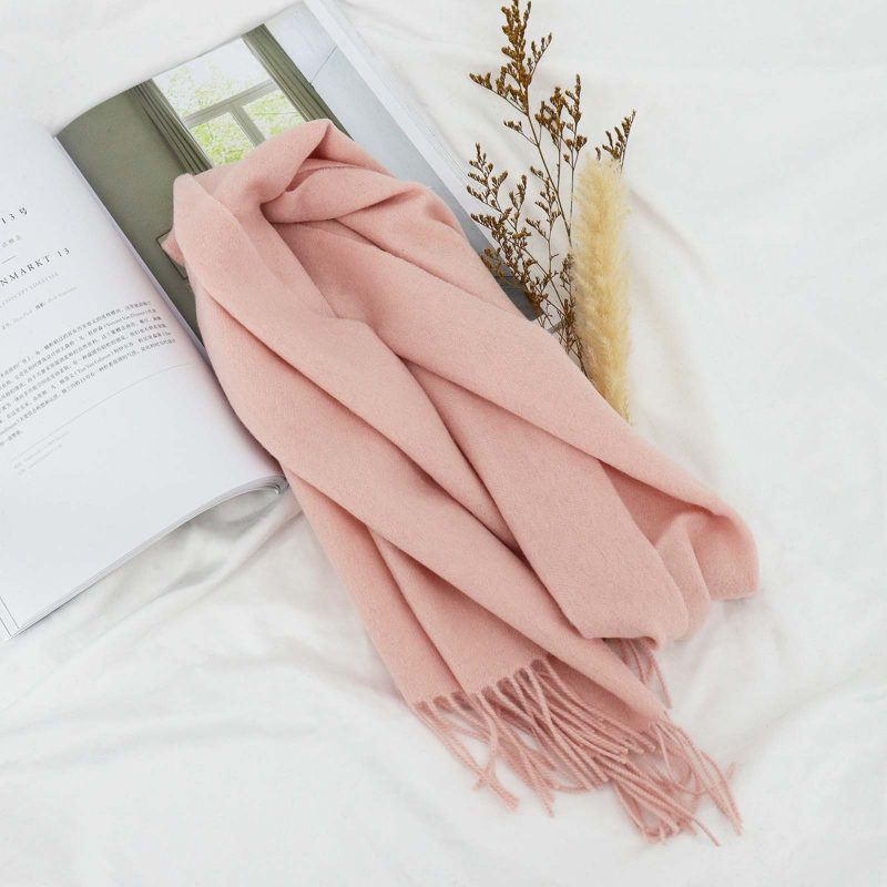 High Quality 100% Wool Scarf Autumn Winter Men Women Solid Versatile Classic Business Popular Scarves Soft Thick Muffler Male - Image 14