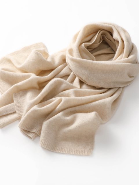 New 100% Cashmere 180*45 Knitted Scarf For Men And Women In Autumn And Winter Soft Solid Color Scarf For Men And Women In Winter