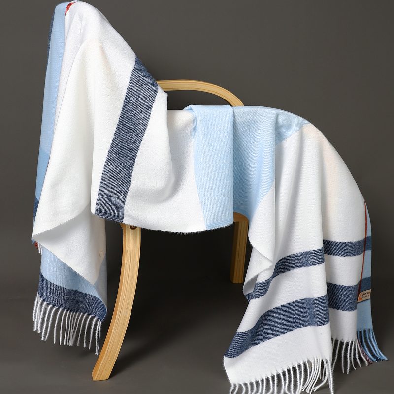 Luxury Brand Autumn Wrap Scarves Winter Warm Foulard Bandana Female Blanket Cashmere Plaid Scarf Men's Thick Fringe Large Shawls - Image 3