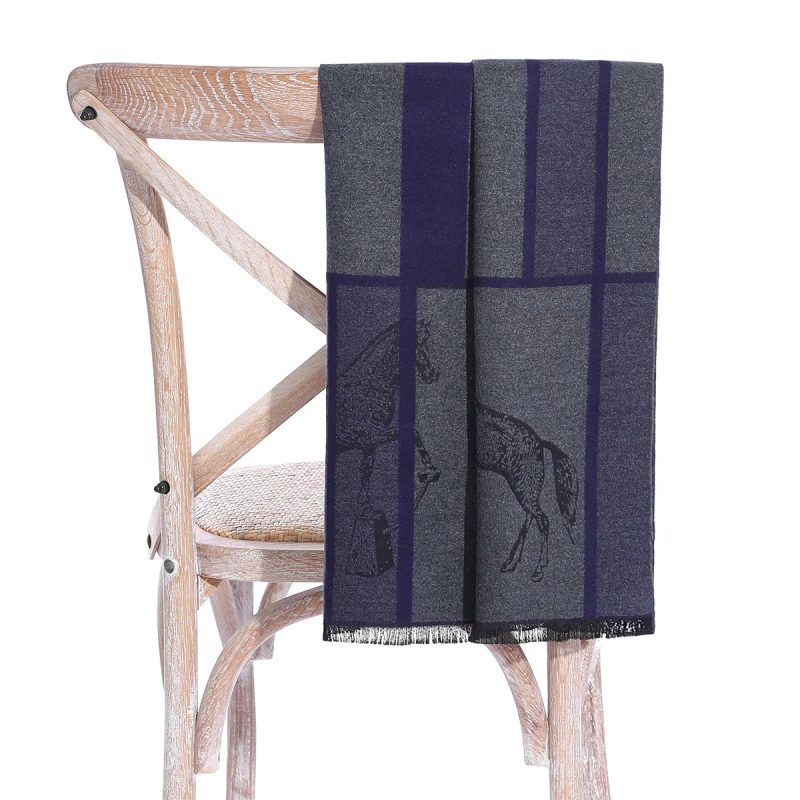 Luxury Brand Designer Business Scarf Men Women Winter Warm High Quality Cashmere Shawl Soft Double-sided Warmth Scarves - Image 9