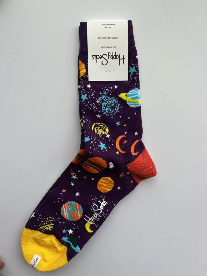 Happy Socks Men's Classic Crew Sock Cotton Sports Socks Size 41-46 - Image 42