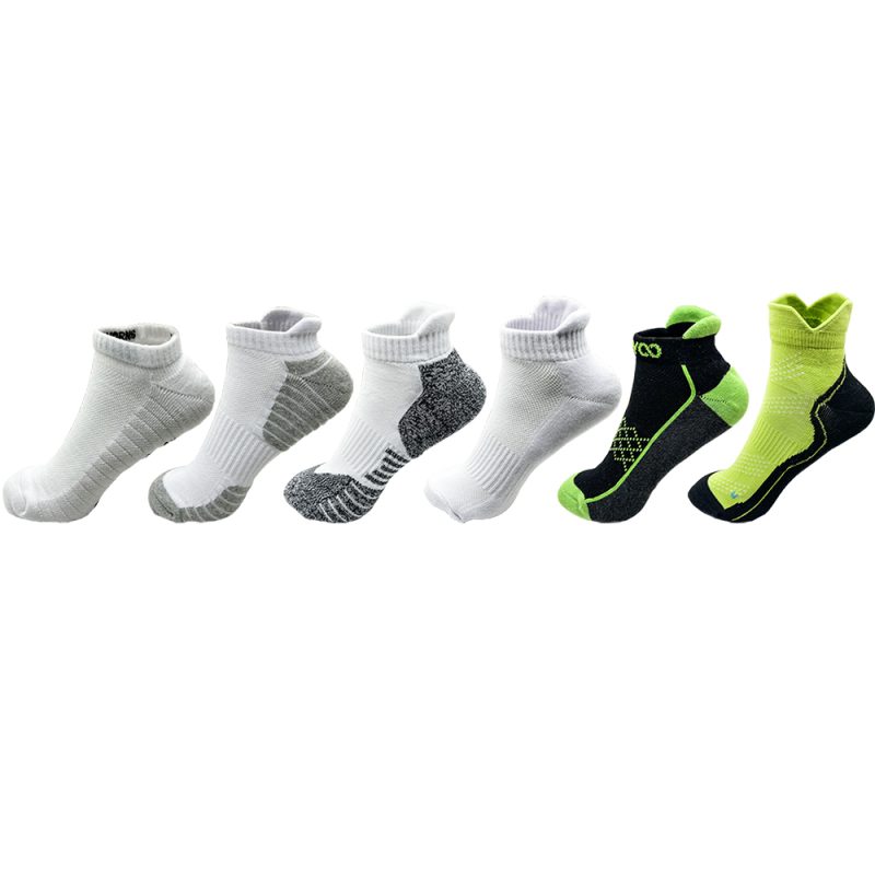2/4 Pairs Cushioned Cotton Ankle Socks for Men Athletic Running Socks Low Cut Casual Sports Sock Tab Short Socks for Men Women - Image 3