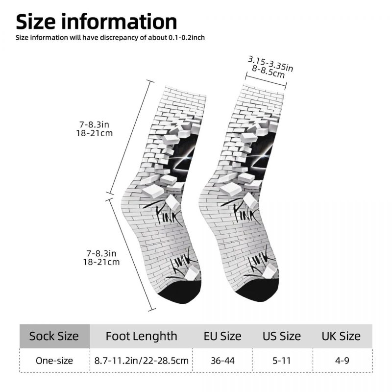 Pinks Cool Floyded Men and Women printing Socks,lovely Applicable throughout the year Dressing Gift - Image 4