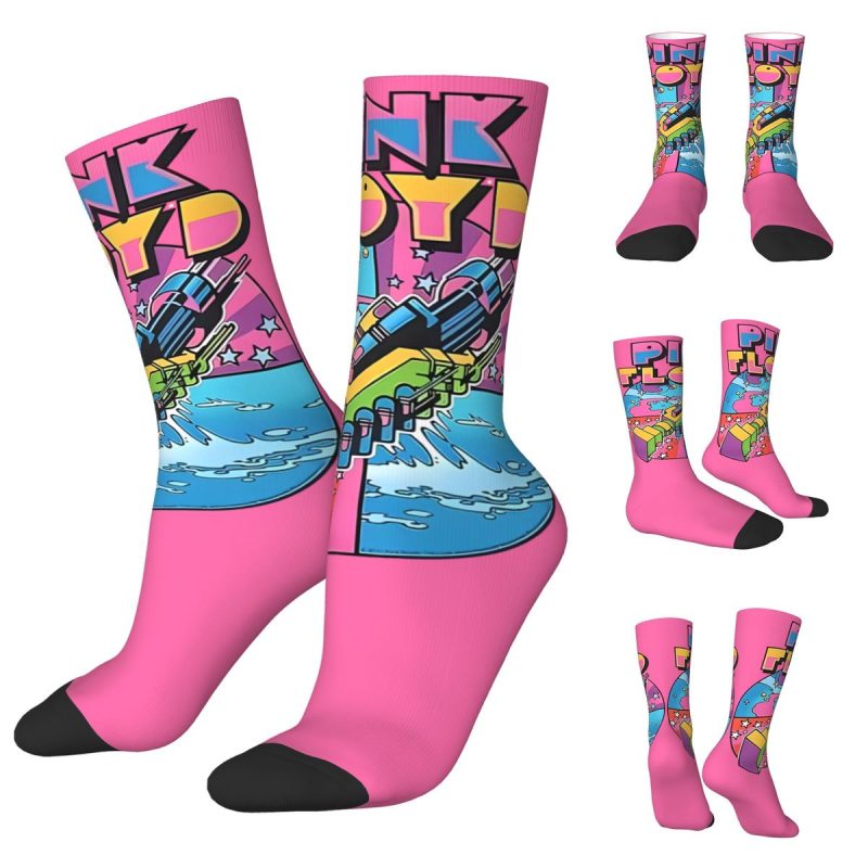 Pinks Cool Floyded Men and Women printing Socks,lovely Applicable throughout the year Dressing Gift - Image 11