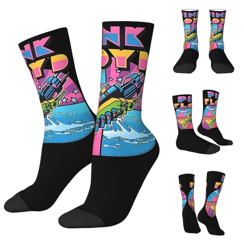 Pinks Cool Floyded Men and Women printing Socks,lovely Applicable throughout the year Dressing Gift - Image 12