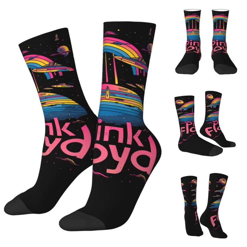 Pinks Cool Floyded Men and Women printing Socks,lovely Applicable throughout the year Dressing Gift - Image 17