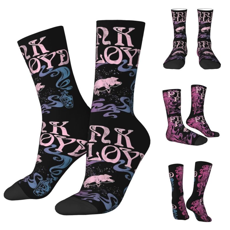 Pinks Cool Floyded Men and Women printing Socks,lovely Applicable throughout the year Dressing Gift - Image 22
