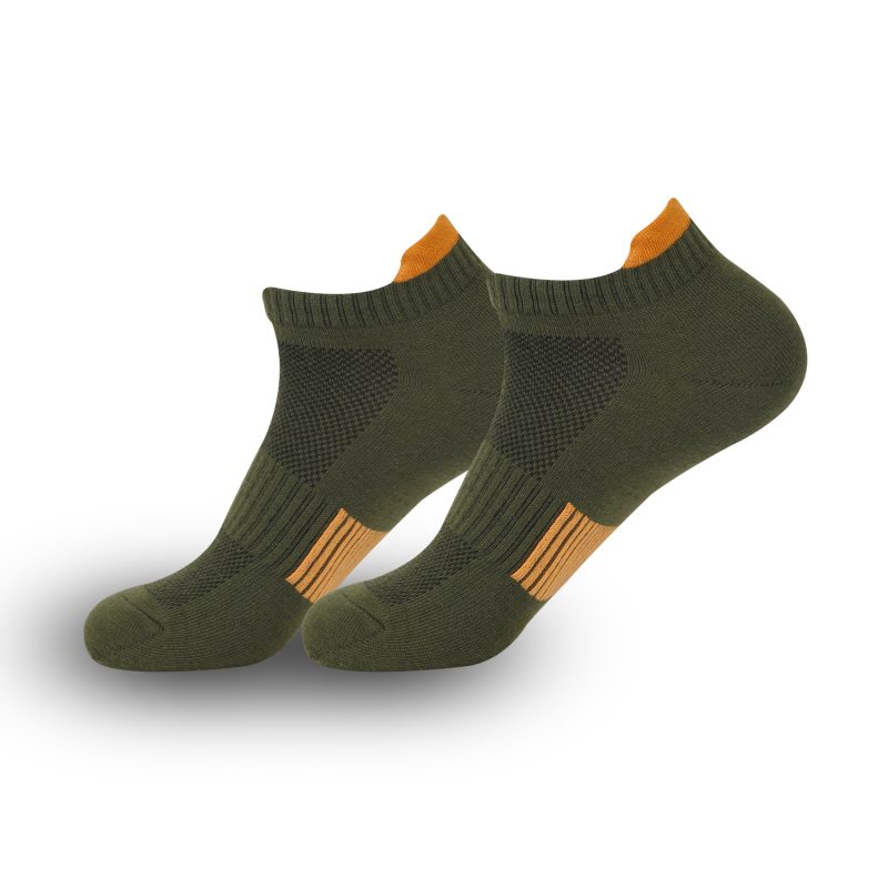 Men's and women's sports socks sweat absorbent breathable cotton socks outdoor running socks do not fall off heel socks ... - Image 39