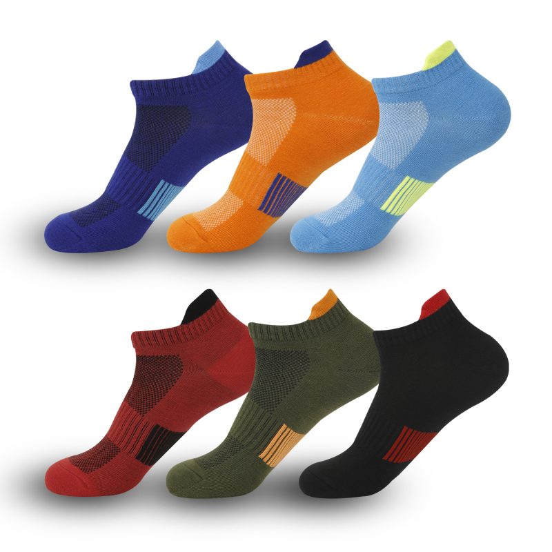 Men's and women's sports socks sweat absorbent breathable cotton socks outdoor running socks do not fall off heel socks ... - Image 44