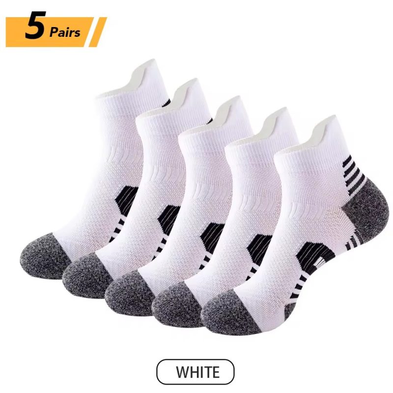 3/5Pairs Men's Sport Socks Breathable Outdoor Running Basketball Socks Quick-drying socks Training Short Tube Socks For Men - Image 7