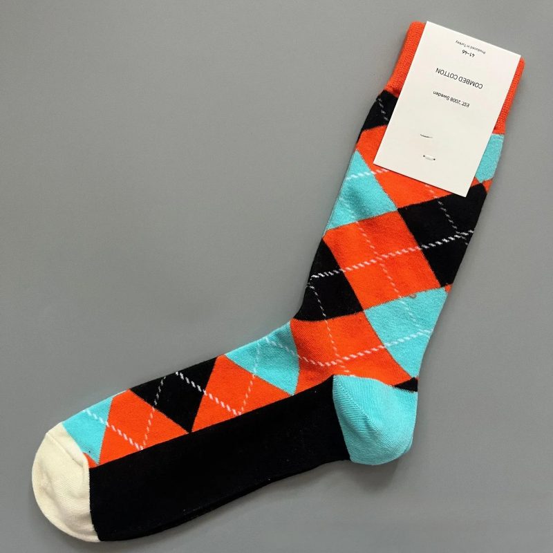 Happy Socks Men's Classic Crew Sock, Shoe Size 10 - 13 Soft Cotton - Image 3