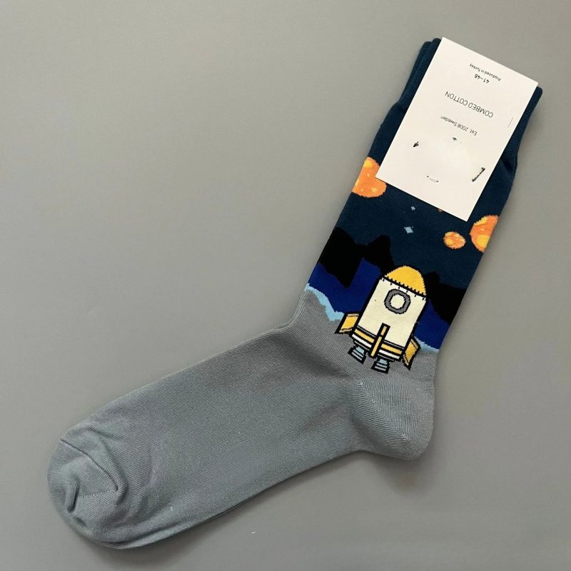 Happy Socks Men's Classic Crew Sock, Shoe Size 10 - 13 Soft Cotton - Image 55