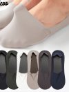 3 Pairs High Quality Matching Casual Socks Men Invisible Low Cut Sock Lot Breathable Silicone Non-slip Comfortable Cotton Bottom