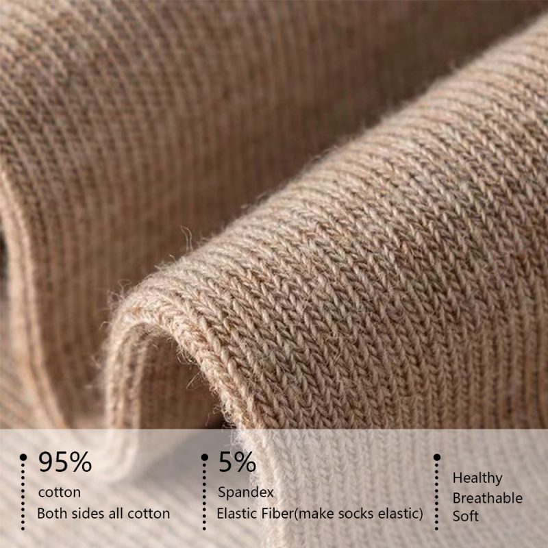95% Combed Cotton Socks Men Business Dress Short Socks Soft Breathable Spring Summer Colorful Sock For Man 5Pairs/Lot Ankle Sock - Image 2