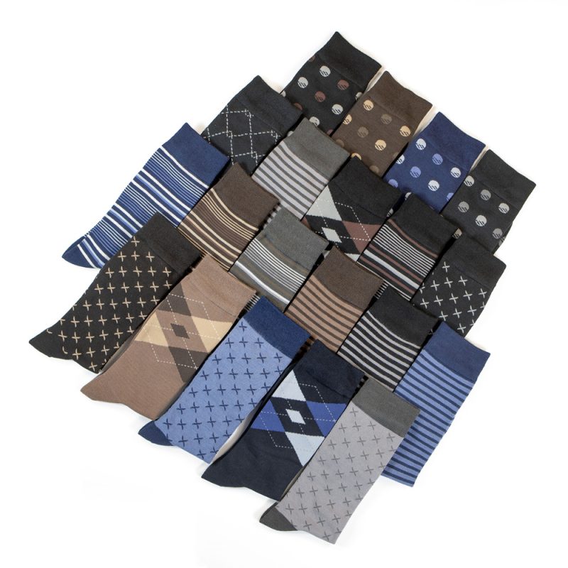 5 Pairs of Men's Mid-Calf Socks - Soft, Breathable, Moisture-Wicking Bamboo Fiber for All Season Wear - Image 2