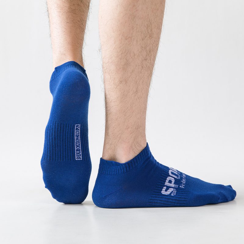 5 Pairs Men's Fashion Athletic Socks Letters Print Breathable Sweat-wicking Comfortable Low Cut Ankle Socks For Daily Wear Gift - Image 4