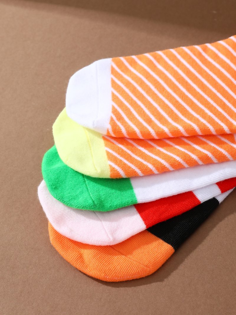 5 pairs of fashionable, unique and interesting sushi personalized patterns,men's and women's gift socks suitable for all seasons - Image 6
