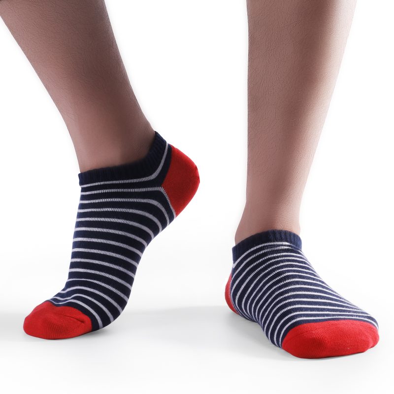 5 Pairs Low Cut Men Socks Solid Color Stripe Breathable Cotton Socks Sport Short Socks Women Men Funny Ankle Socks - Image 3