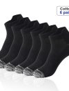 6 Pairs Men Ankle Socks floor sock Cotton Sports Socks Mesh Casual Athletic Summer Thin Cut Short High Quality Sokken Size 38-48