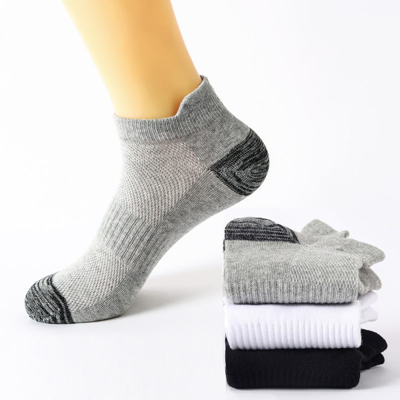 6 Pairs Men Ankle Socks floor sock Cotton Sports Socks Mesh Casual Athletic Summer Thin Cut Short High Quality Sokken Size 38-48 - Image 2