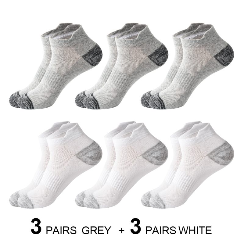 6 Pairs Men Ankle Socks floor sock Cotton Sports Socks Mesh Casual Athletic Summer Thin Cut Short High Quality Sokken Size 38-48 - Image 11