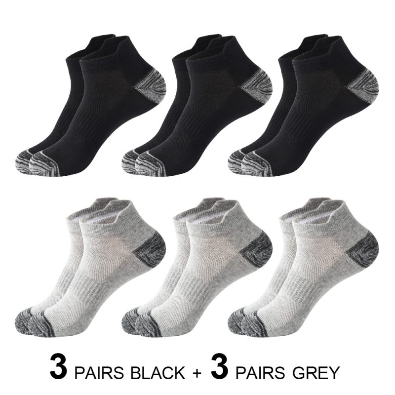 6 Pairs Men Ankle Socks floor sock Cotton Sports Socks Mesh Casual Athletic Summer Thin Cut Short High Quality Sokken Size 38-48 - Image 12