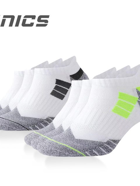 6 Pairs Lot Pack Men's Sports Socks Thick Cushioned Mesh Breathable Comfortable Ear Male Athletic Low Cut Running Ankle Socks