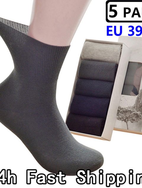 5 Pairs Men Socks Large Plus Big Size48,49,50 Diabetics Patients Casual Business Anti-Odor Men Socks Sox Meias Calcetines Hombre