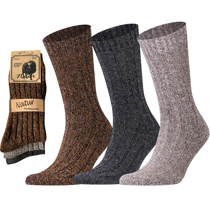 3 Pairs Men Socks Winter Thermal Warm Thick Knit Soft Classical Business Vintage Traditional Casual Crew Boot Socks Gifts - Image 7
