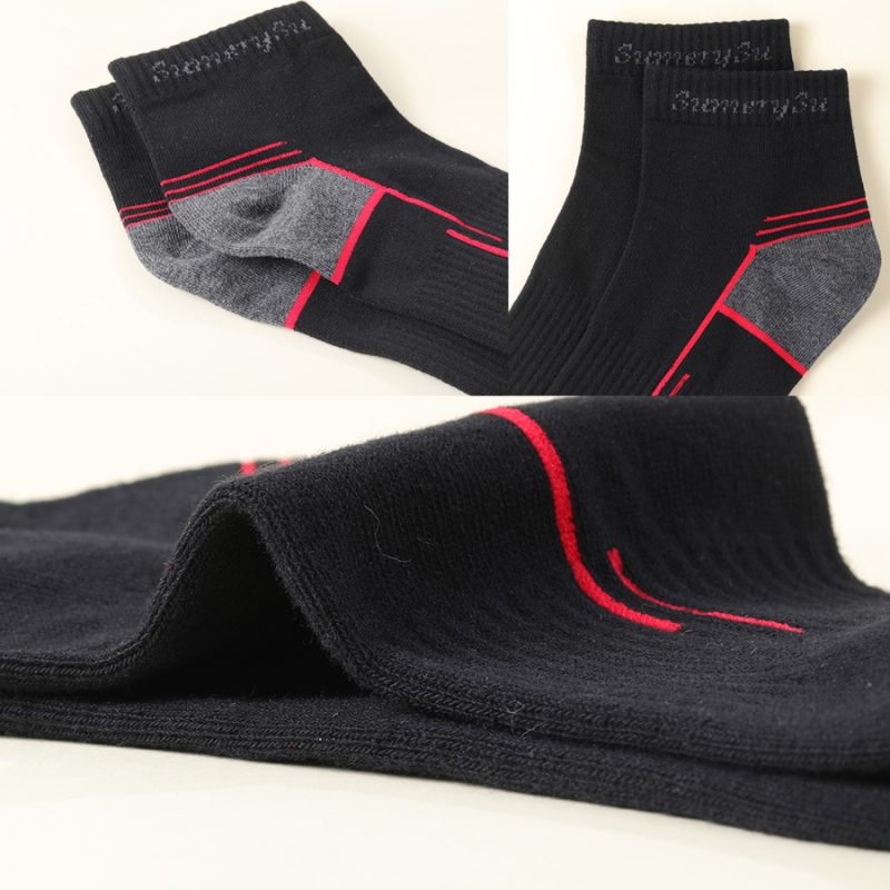 5 Pairs/Box Running Socks Men Sport Outdoor Casual Travel Cotton Stripes Compression Black Sock Gift Hot Sale 2024 - Image 3