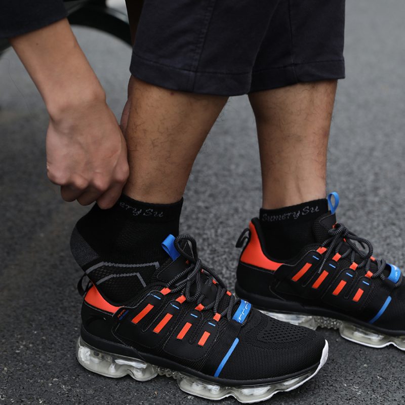 5 Pairs/Box Running Socks Men Sport Outdoor Casual Travel Cotton Stripes Compression Black Sock Gift Hot Sale 2024 - Image 6