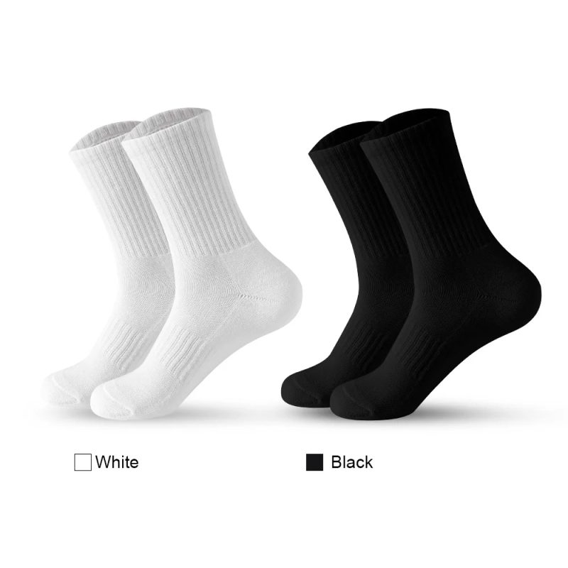 5Pairs Brand Men Cotton New Style White Socks Men Soft Breathable Sports Long socks Summer Winter for Male Socks Plus Size - Image 2