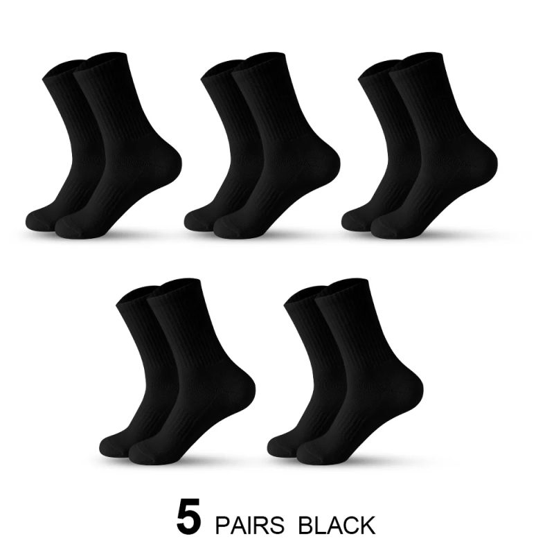5Pairs Brand Men Cotton New Style White Socks Men Soft Breathable Sports Long socks Summer Winter for Male Socks Plus Size - Image 8