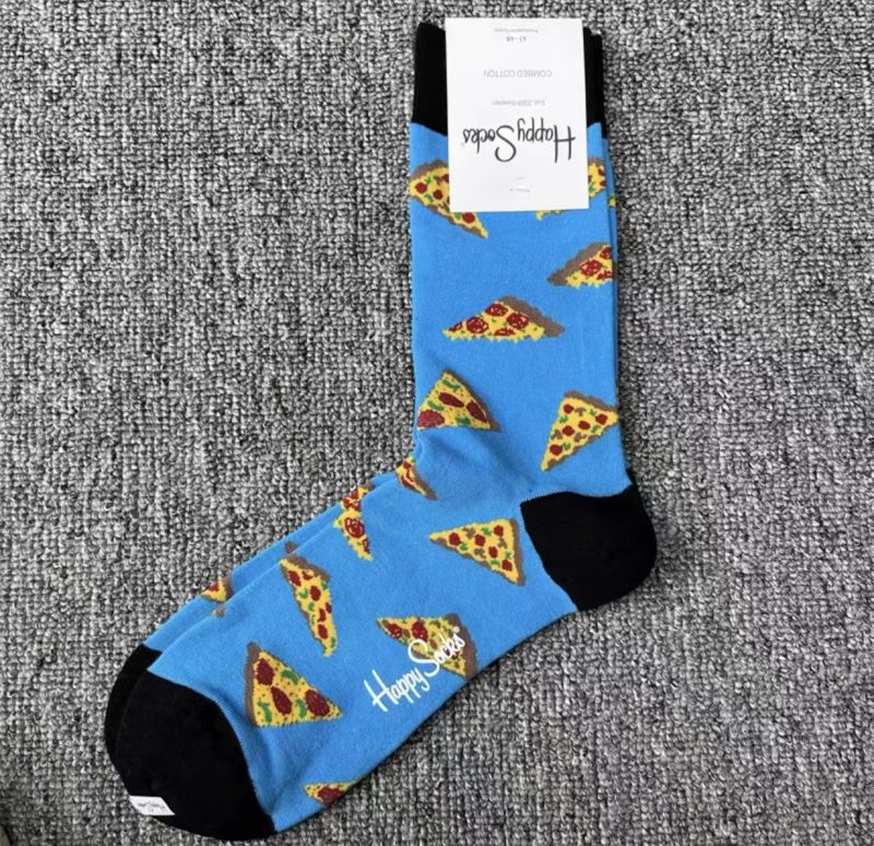 Men's Color Jacquard Fresh Fashion Cotton Mid Tube Sports Socks For All Seasons SIZE 41-46 - Image 38