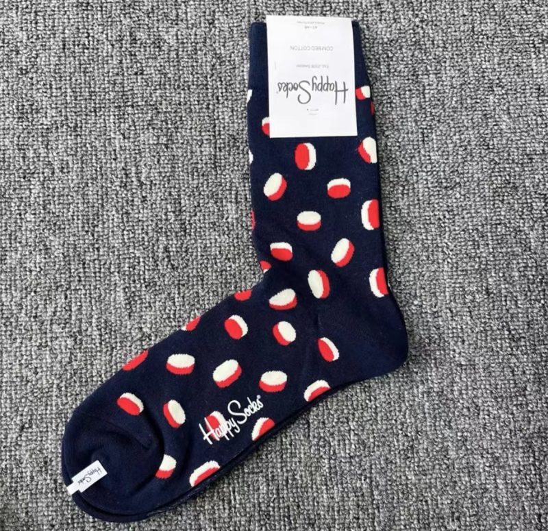 Men's Color Jacquard Fresh Fashion Cotton Mid Tube Sports Socks For All Seasons SIZE 41-46 - Image 40
