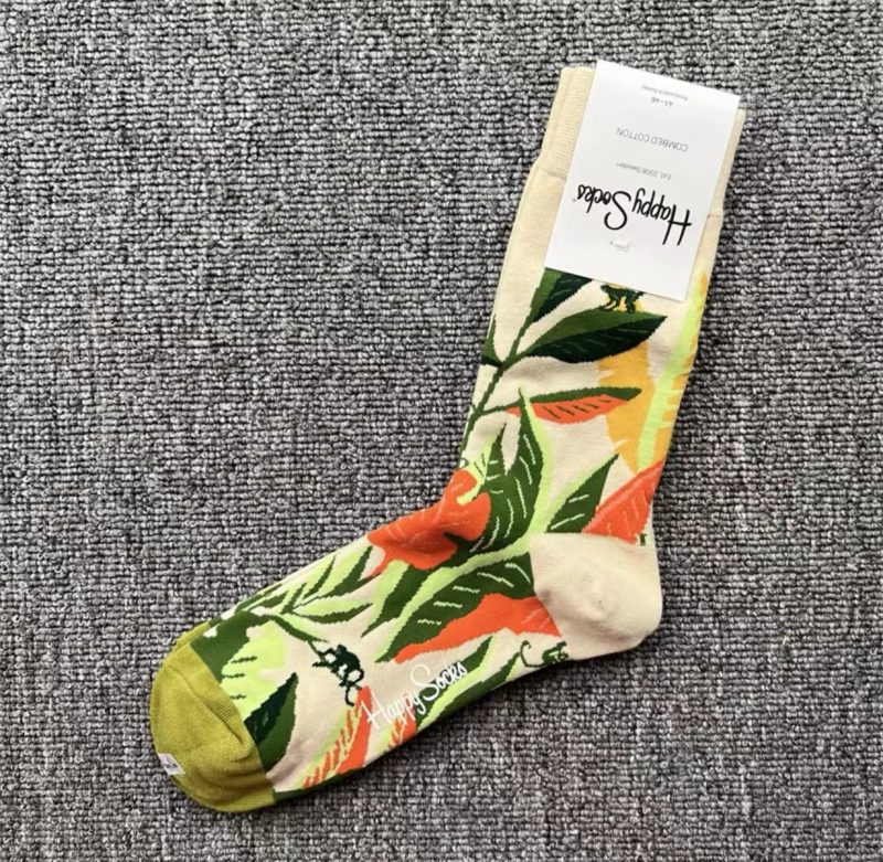 Men's Color Jacquard Fresh Fashion Cotton Mid Tube Sports Socks For All Seasons SIZE 41-46 - Image 41