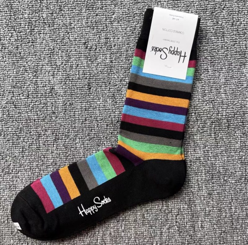 Men's Color Jacquard Fresh Fashion Cotton Mid Tube Sports Socks For All Seasons SIZE 41-46 - Image 43